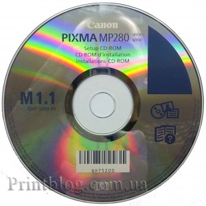 Загрузочный диск Canon MP280