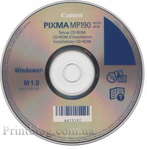 Установочный диск Canon Pixma MP190