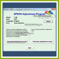 Сброс счетчика абсорбера (памперса) Epson L100 - Adjustment program Epson L100.