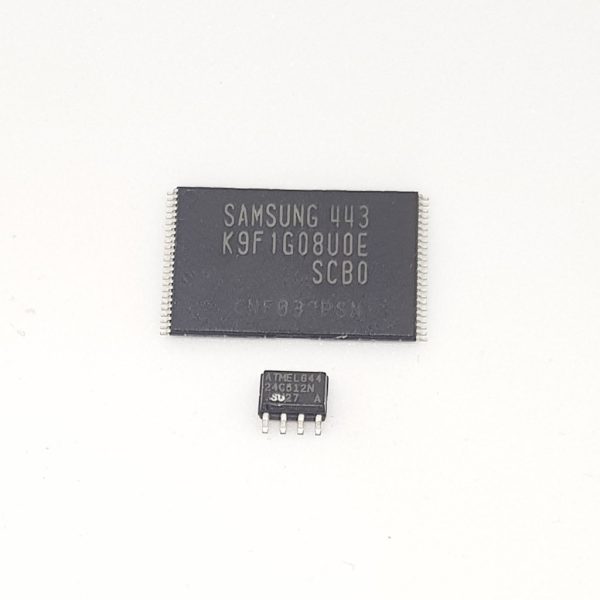 Микросхемы K9F1G08U0E и 24C512 для Samsung CLX-3305FW, C460FW прошитые фикс прошивкой