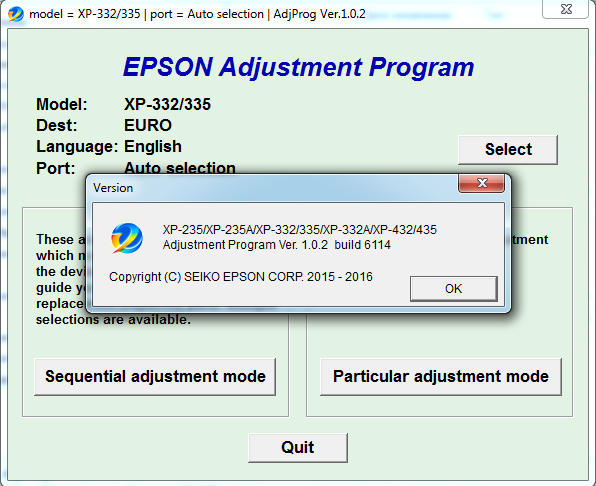 Бесплатное скачивание adjustment program для Epson RX640