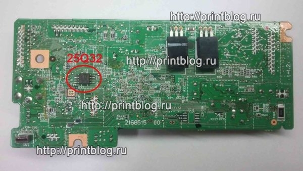 Главная плата Epson XP-332 дампы микросхем