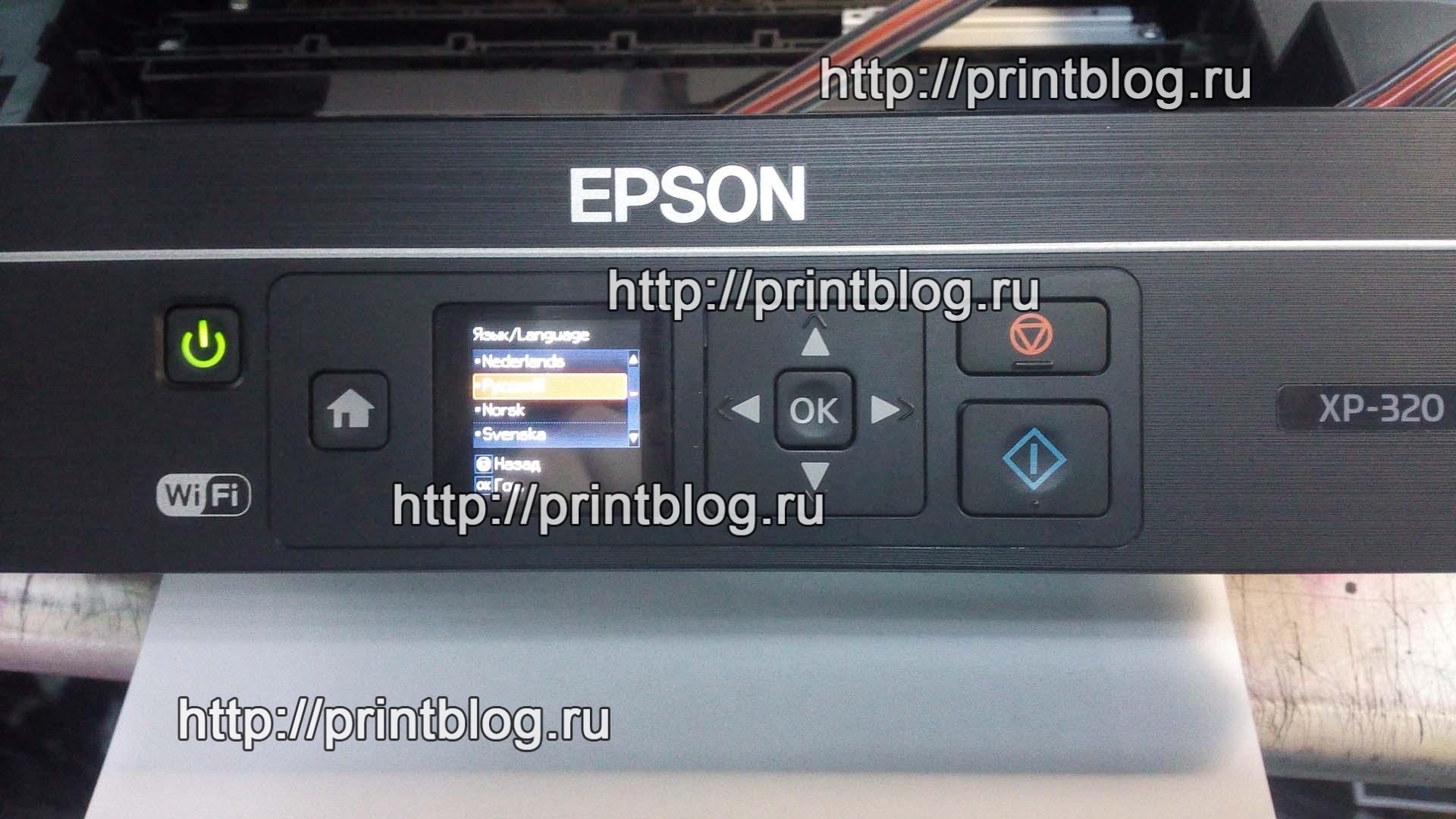 Прошиваем Epson XP-320 в Epson XP-323. Русский язык. Чип СНПЧ.