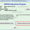 Скачать Adjustment program Epson WF 630, 633, 635