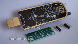 Программатор 25 SPI и 24 EEPROM CH341A Pro USB MinProgrammer