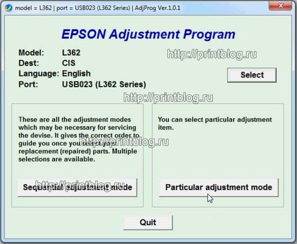 epson adjustment program l132