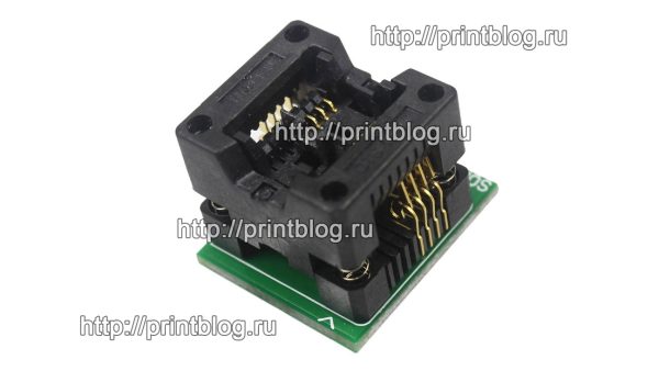 Адаптер (переходник, панелька) с DIP8 на SOP8 (SOIC8)