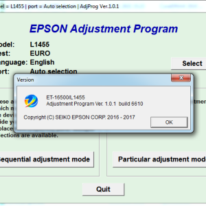 Adjustment program Epson L1455, ET-16500 (не сбрасывает счетчик памперса!)