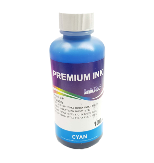 Чернила InkTec (E0010-100MC) Cyan, водорастворимые, 100 мл