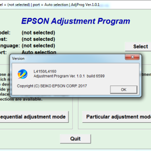 EPSON L4150, L4160 Adjustment program Ver. 1.0.1 (сброс памперса)