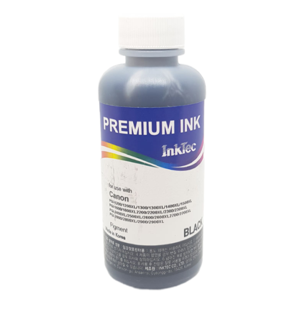 Чернила Canon InkTec (C5000-100MB) Black Pigment (чёрные), пигментные, 100 мл.