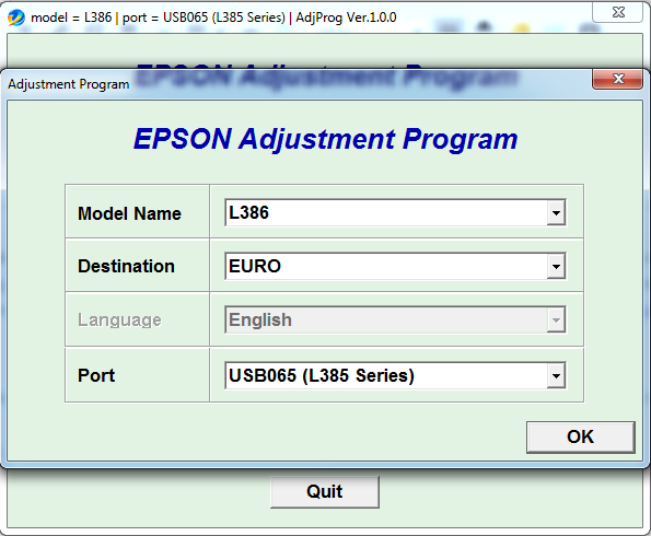 epson l386 network stting