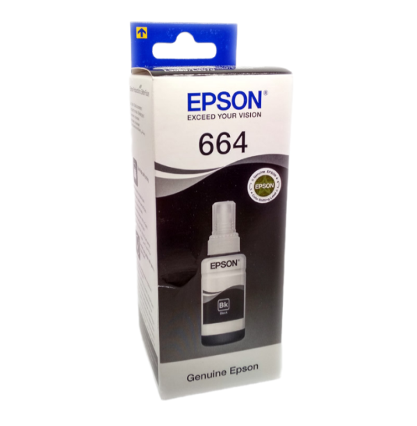 Чернила Epson L3050, L3060, L132, L210, L312, L382, L456 и др. Black (чёрный) 70ml (C13T66414A, 1610434)