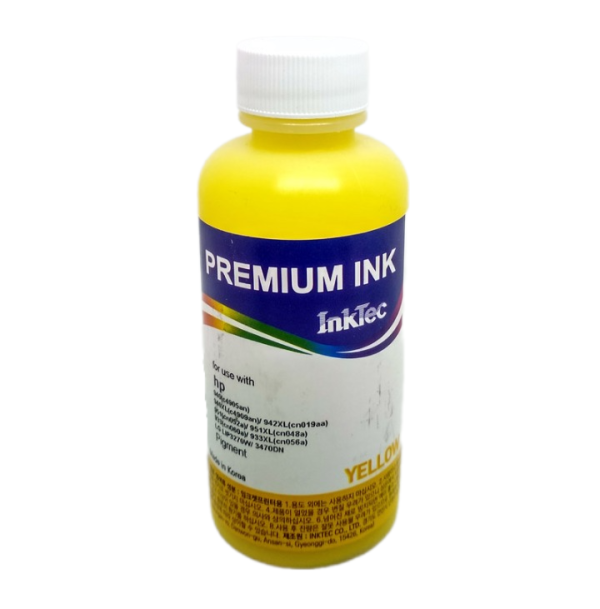 Чернила HP InkTec (H8940-100MY) Yellow Pigment (жёлтые), пигментные, 100 мл.