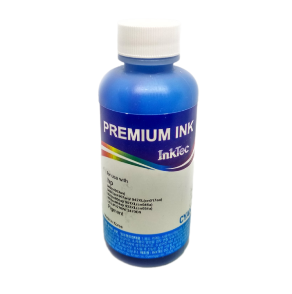 Чернила HP InkTec (H8940-100MC) Cyan Pigment (синий), пигментные, 100 мл.