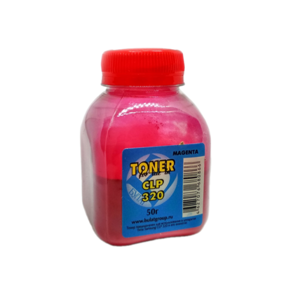 Тонер Samsung CLP-320 Magenta 50г. Булат (300, 310, 315, 325, 3160, 3170, 3175 и т.д.)
