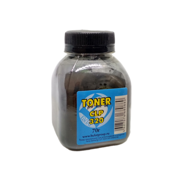 Тонер Samsung CLP-320 Black 50г. Булат (C460, C480, C430, HP CL 178, 179, 3170, 3175 и т.д.)