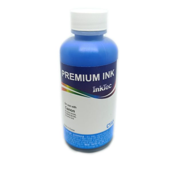 Чернила Canon InkTec (C2011-100MC) Cyan Dye (голубой, синий), водорастворимые, 100 мл. (CL-511,513C)