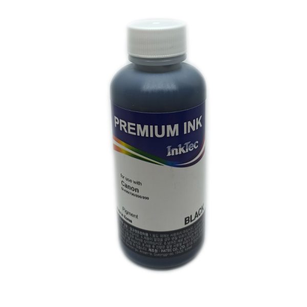 Чернила Canon InkTec (C0090-100MB) Black pigment (чёрный), пигментные, 100 мл. (GI-490,790,890,990)