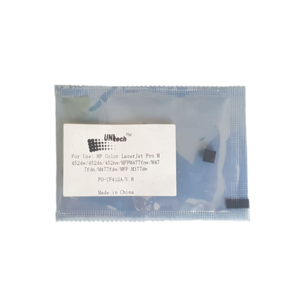 Чип картриджа HP CF412A, Yellow, 2.3K (M452, M477, M377)