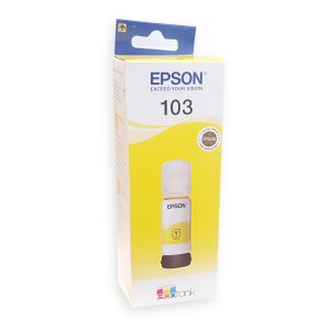 Чернила Epson 103 для L1110, L3100, L3101, L3110, L3111, L3150, L3151, L5190 и др. Yellow (желтый) 65ml (C13T00S44A), ecotank