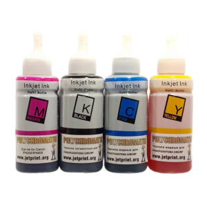 Комплект чернил Canon Polychromatic 4 цвета (водорастворимые+чёрный пигмент)