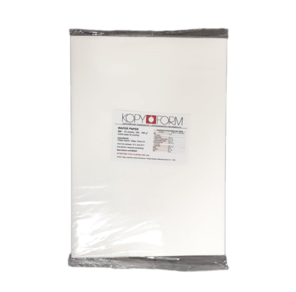 Вафельная пищевая бумага тонкая 25 листов KopyForm (A4, 160g)