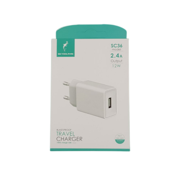 Зарядное устройство Dolphin 5V 2.4A 12W (SC36)