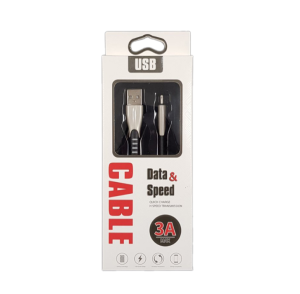 Кабель для iPhone Lightning 1м. плоский