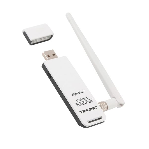 Сетевая карта Tp-Link TL-WN722N WiFi адаптер (USB2.0, 2.4GHz, Atheros AR5416, 4dbi антенна)