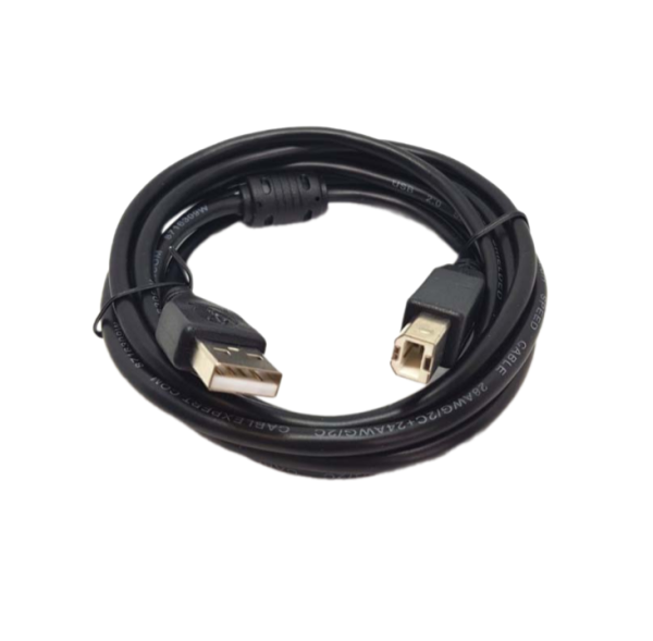 Кабель для принтера USB-A 2.0 USB-B, 1,8м, Gembird, ферит., серый (CC-USB2-AMBM-6)