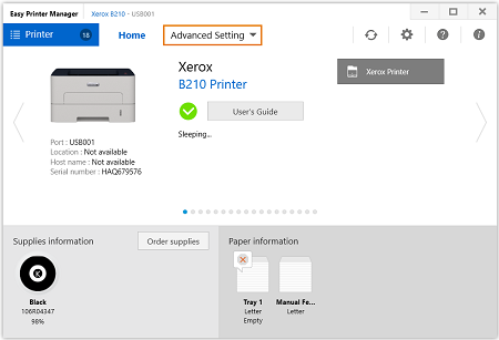 XEROX B210 не входит в Web интерфейс после понижения версии прошивки Решение.