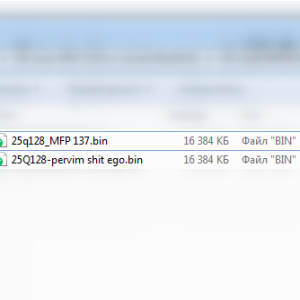 Дамп 25Q128 (файл для программатора) HP Laser MFP 137fnw версии V3.82.01.02