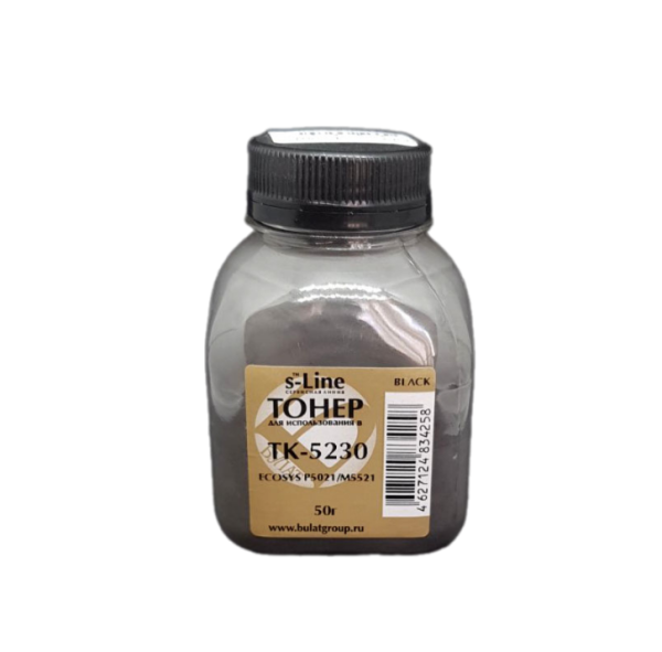 Тонер Kyocera P5021 Black 50 г. фл. Булат s-Line TK-5230 (M5521) (EAKYEP5021010)