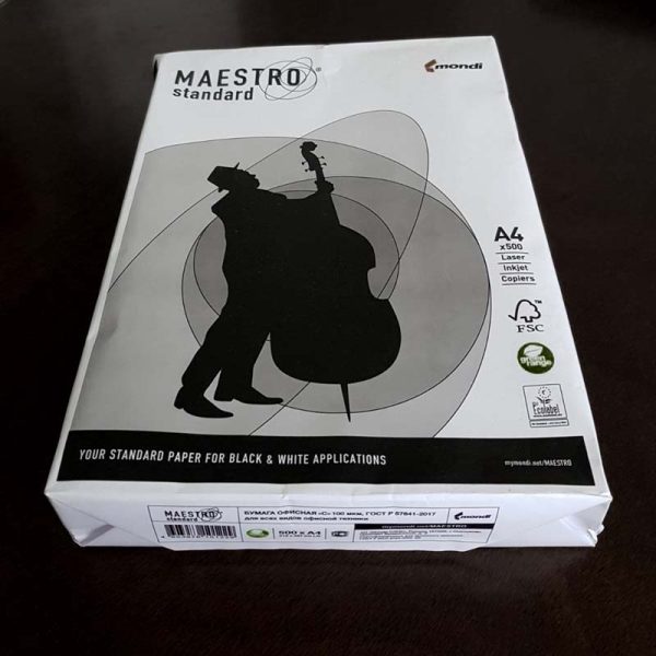 Бумага Maestro Standard А4 80г.гм2 500л