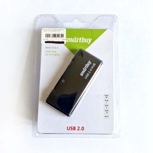Разветвитель USB Smartbuy SBHA-6110 USB 2.0, 4 порта (SBHA-6110-K)