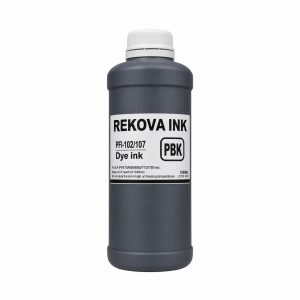 Чернила Rekova PFI-102/107 PBK черный водный, 1л. для Canon imageprograf iPF770, iPF670
