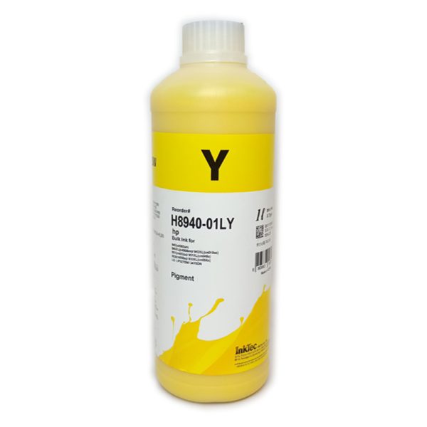 Чернила HP InkTec (H8940-01LY) Yellow Pigment (жёлтые), пигментные, 1л.