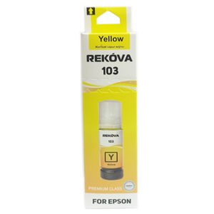 Чернила Epson Premium Rekova 70 мл. серия 103, 003, Yellow (желтые), водорастворимые В КОРОБКЕ