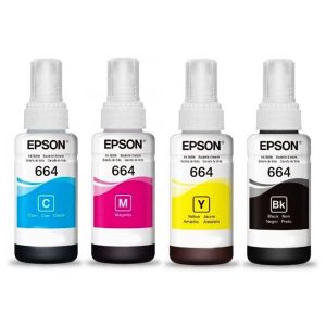 Оригинальные чернила Epson 664 комплект 4 шт.