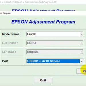 Adjustment program Epson L1210, L1250, L3200, L3201, L3210, L3211, L3250, L3251, L3252, L3256