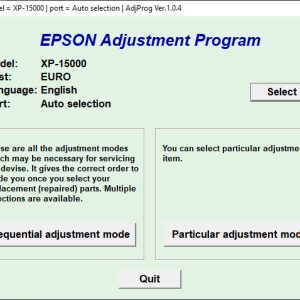 Adjustment program Epson XP-15000 (ПАМПЕРС НЕ СБРАСЫВАЕТ, только Platen pad counter)