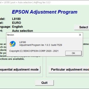 Adjustment program Epson L8180 (ПАМПЕРС НЕ СБРАСЫВАЕТ, только Platen pad counter)