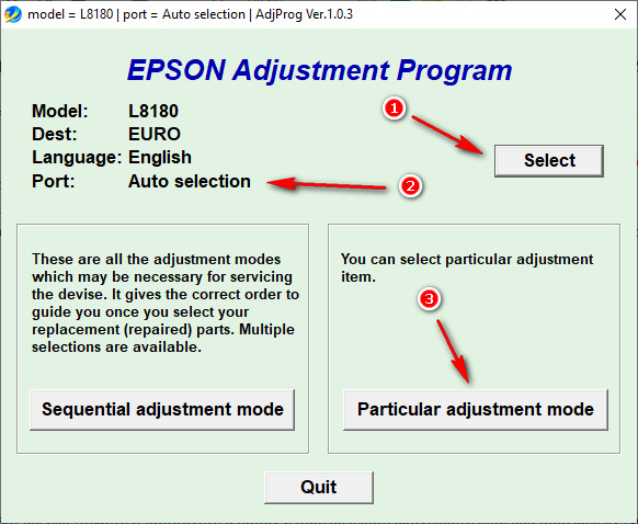 Adjustment program Epson L8180 (ПАМПЕРС НЕ СБРАСЫВАЕТ, только Platen pad counter)