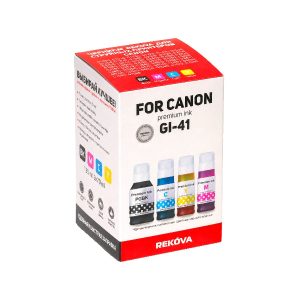 Комплект чернила Rekova Canon GI-41, водные В КОРОБКЕ