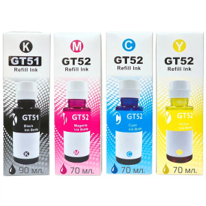 Чернила комплект REKOVA HP GT51, GT52 водные, в коробке