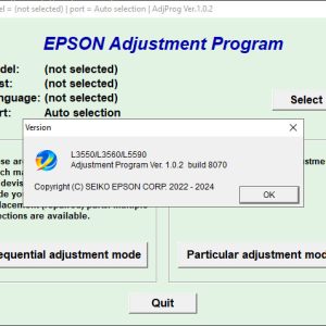 Adjustment program Epson L5590, L3550, L3560 (ПАМПЕРС НЕ СБРАСЫВАЕТ, только Platen pad counter)