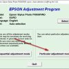Adjustment program Epson PX830FWD