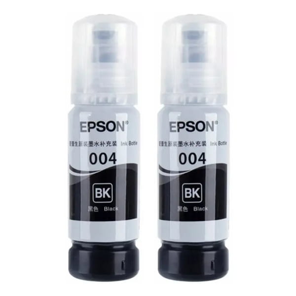 Оригинальные чернила Epson серия 004 черные 2 шт.